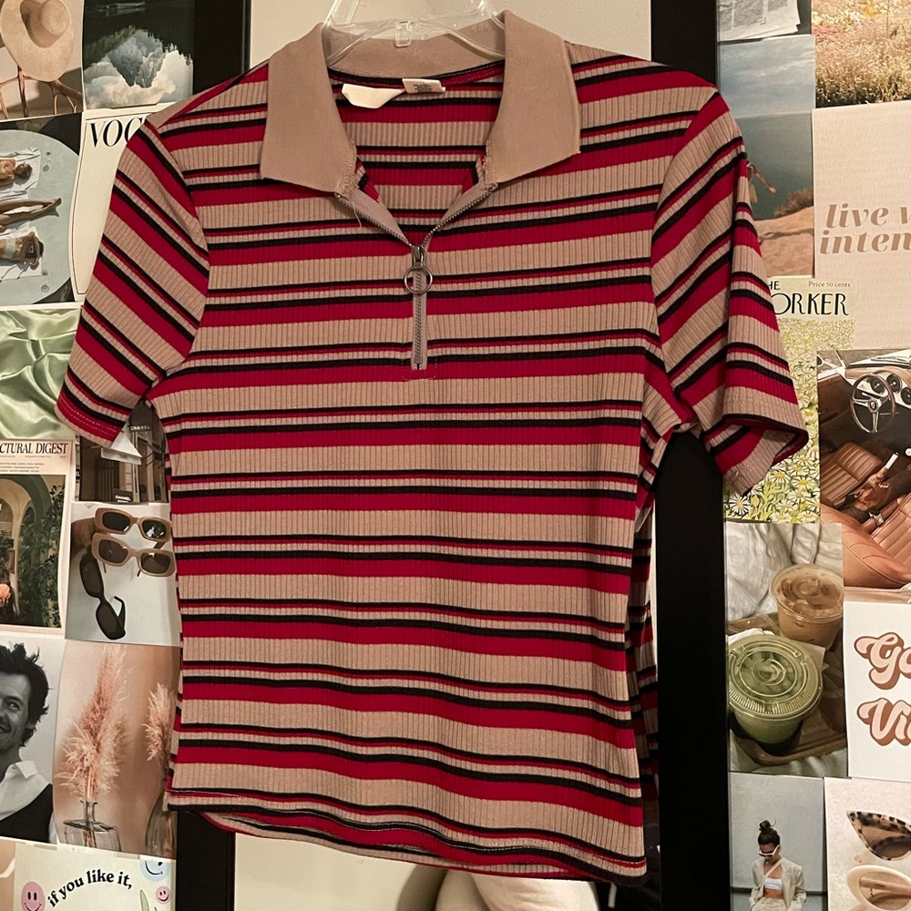Women’s Half Zip Polo Style Top